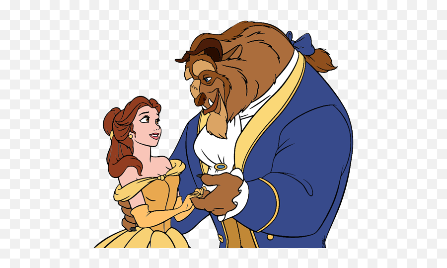 Belle And The Beast Clip Art - Belle Beast Emoji,Beauty And The Beast Clipart