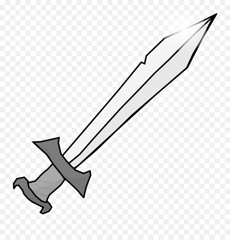 Crossed Swords - Clip Art Sword Transparent Png Original Sword Clip Art Emoji,Sword Transparent
