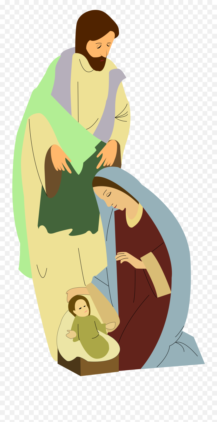 Nativity Religious Christmas Clipart - Christmas Religious Nativity Clipart Emoji,Free Christmas Clipart