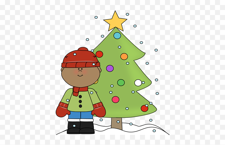 Christmas Clip Art - Cartoon Snowman And Christmas Tree Emoji,Merry Christmas Clipart