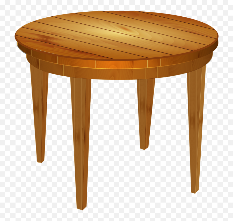Home Clipart Round Wood Table - Table Clipart Png Emoji,Home Clipart