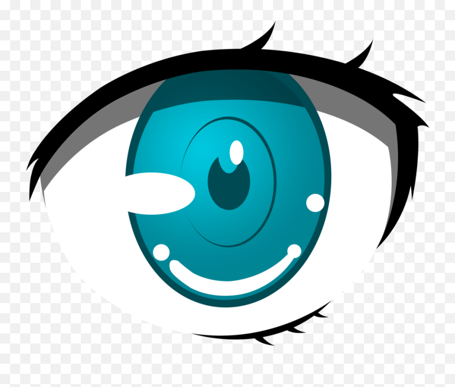 Anime Clipart Cartoon Eyes Png Animated Blue Cartoon - Anime Eye Png Emoji,Anime Eyes Transparent