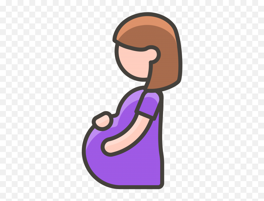 Pregnant Woman Icon Vector Clipart - Pregnant Woman Cartoon Free Emoji,Pregnant Woman Clipart