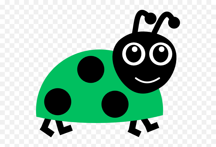 Green Ladybug Clipart - Clipart Image Of Bug Emoji,Ladybug Clipart
