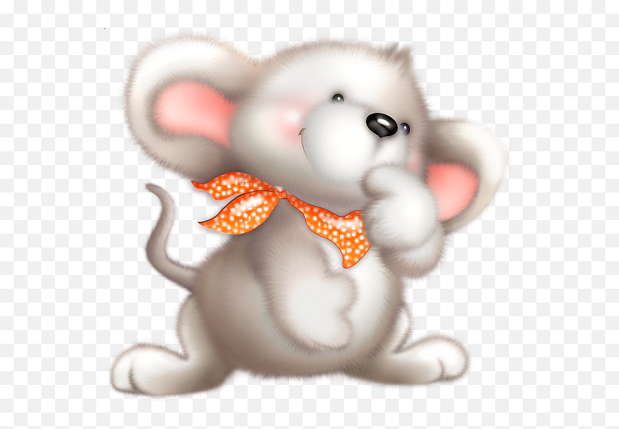 Cute White Mouse Clipart - February Blessings Emoji,Mice Clipart