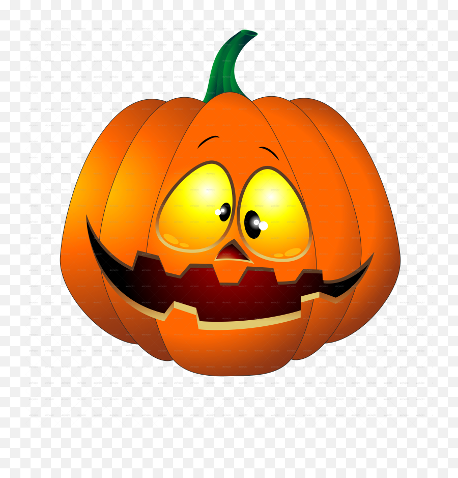 Halloween Pumpkins Cartoon 2 Png 5000 - Halloween Pumpkin Png Emoji,Halloween Pumpkin Png