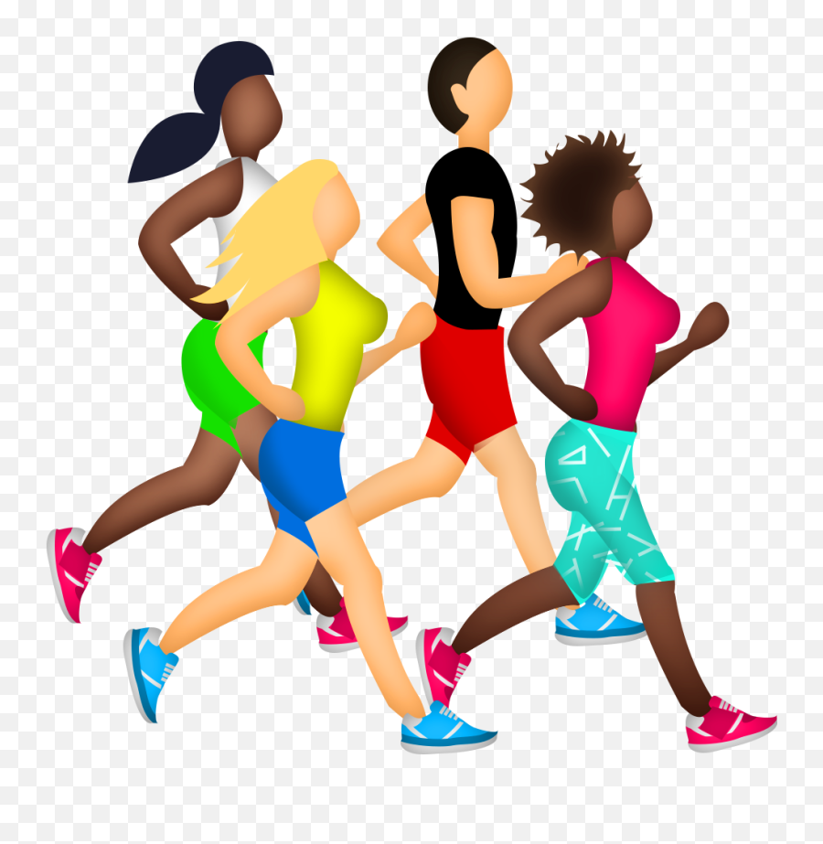 Transparent Background Runner Emoji Png - Running Emoji,People Running Png