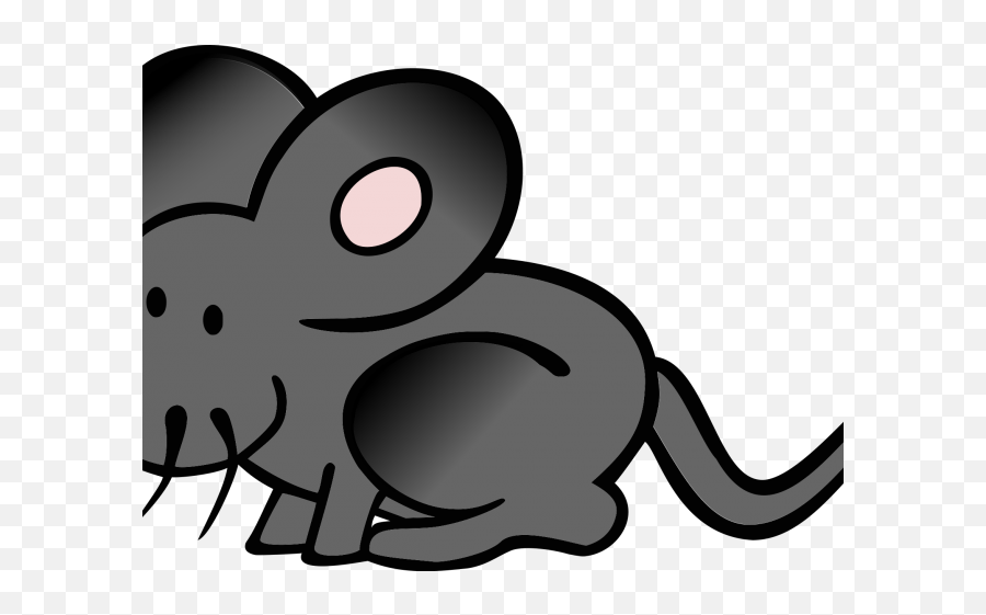 Computer Mouse Clipart Black And White - Custom Cartoon Cartoon Mouse Transparent Emoji,Mouse Clipart Black And White