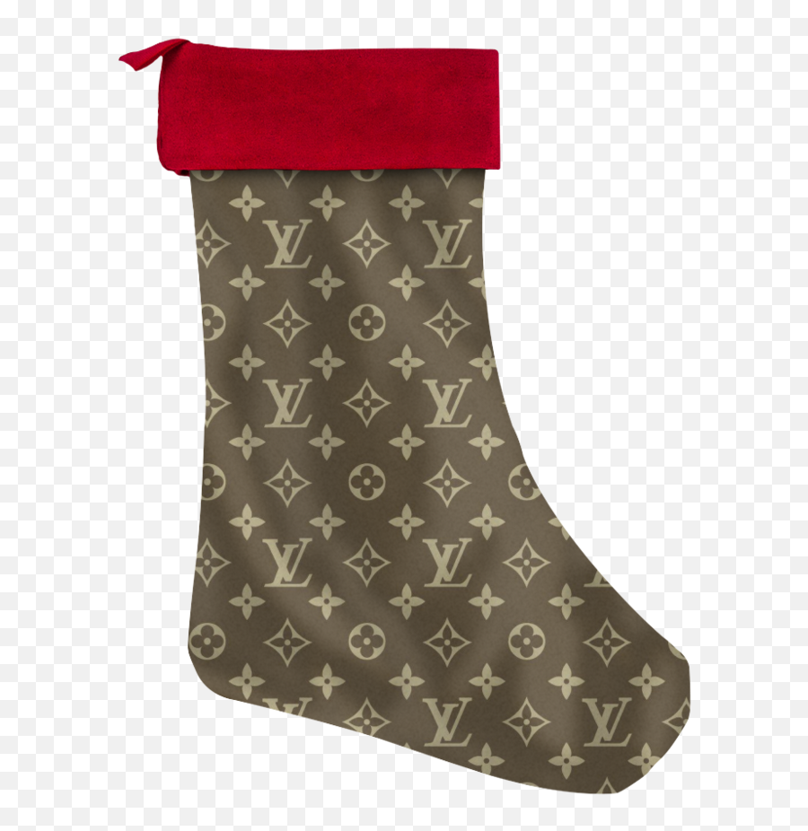 Louis Vuitton Christmas Stocking - Supreme Christmas Girly Emoji,Supreme Louis Vuitton Logo