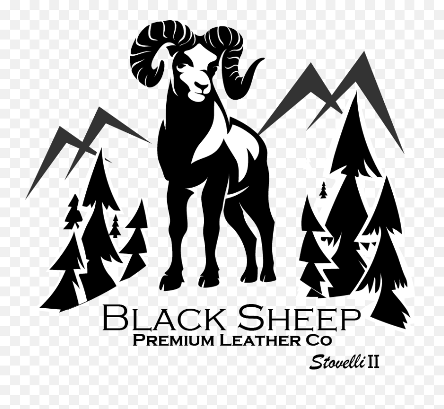 Bspleather Co Emoji,Black Sheep Logo