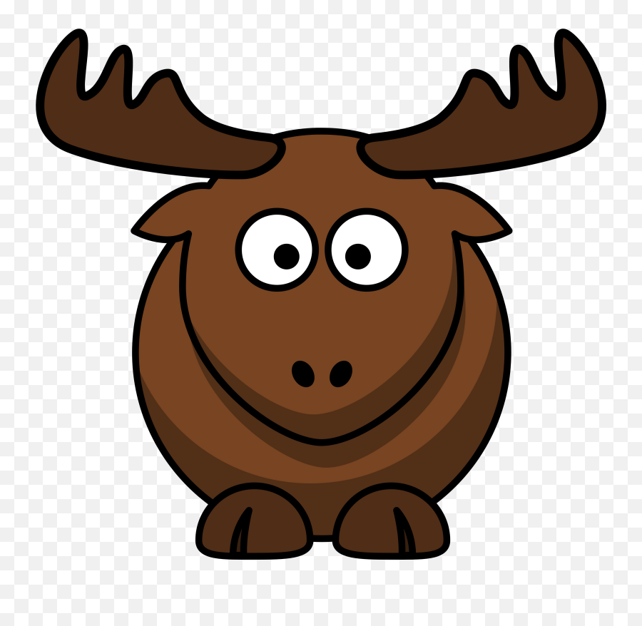 Free Cartoon Moose Clipart Download - Cartoon Animal Clipart Emoji,Moose Clipart