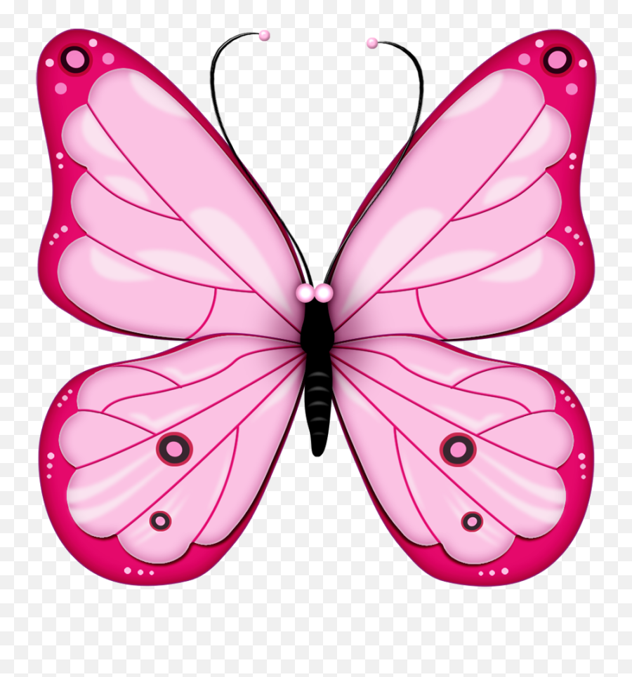 Butterflies Butterfly Clipart Free - Pink Butterfly Clipart Emoji,Butterfly Clipart Black And White