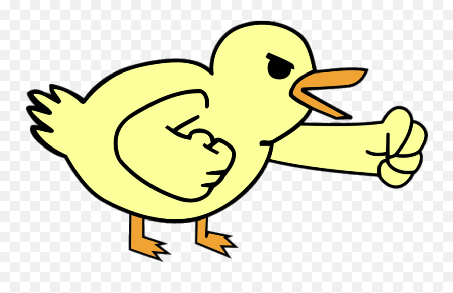 Check Out This Transparent Regular Show Aggressive Baby Duck Png Image - Regular Show Ducks Png Emoji,Duck Png