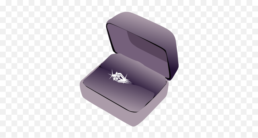 Wedding Ring In Purple Box Clipart Panda - Free Clipart Images Emoji,Wedding Rings Clipart