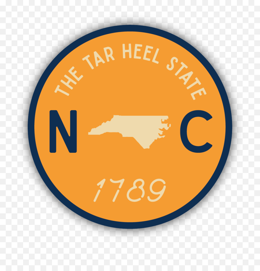 North Carolina Circle Crest Sticker - Stickers Northwest Emoji,Car Logo Stickers