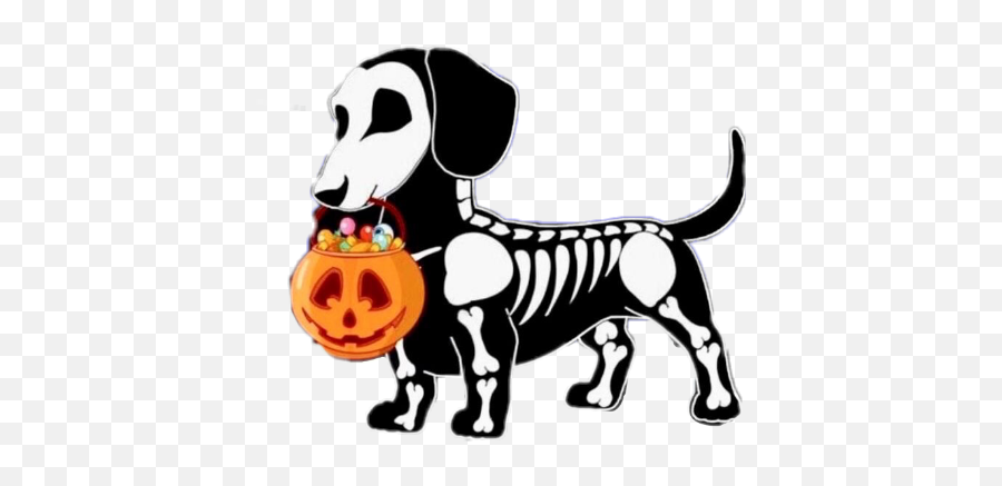 Halloween Skeletons Sticker Challenge On Picsart Emoji,Halloween Dog Clipart