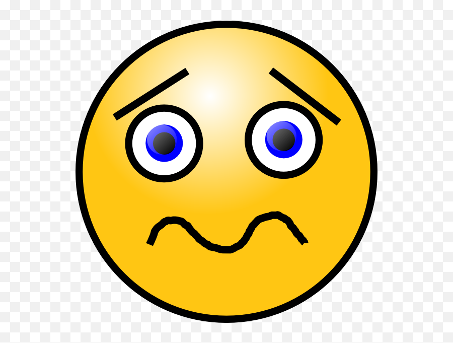 Shocked Sad Face Clipart - Guilty Face Clip Art Emoji,Sad Face Clipart