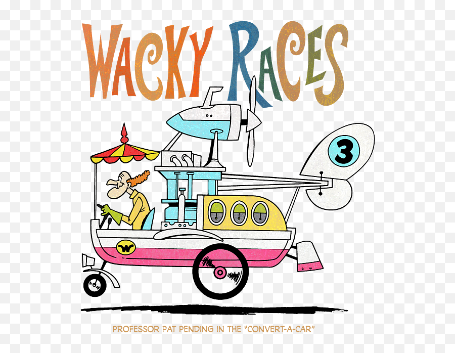 60s Wacky Races Cartoon Professor Pat Pending In The Convert Emoji,Professor X Png