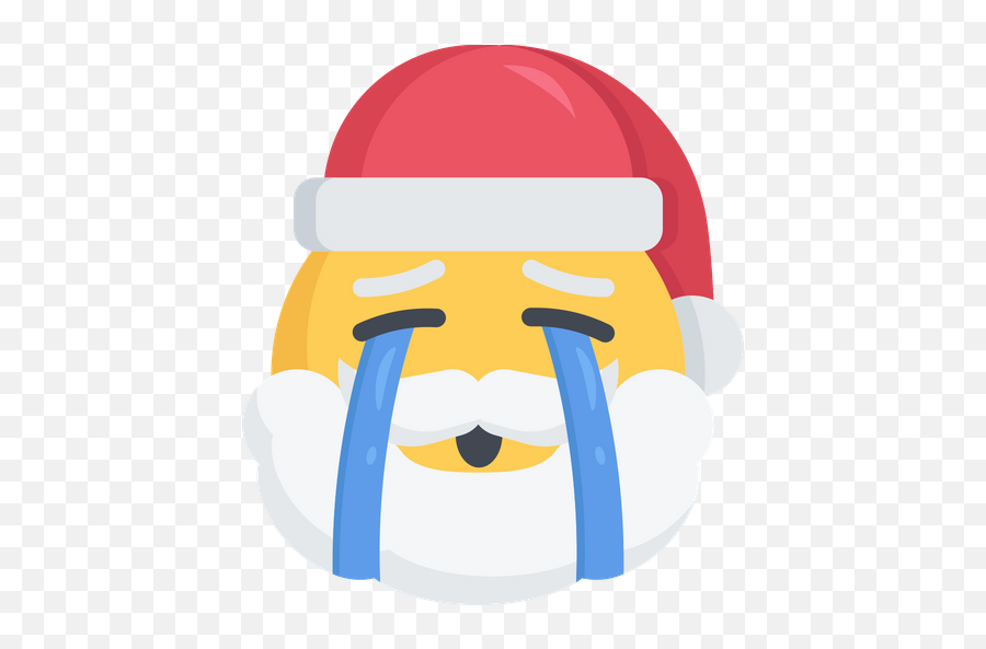 Christmas Crying Emoji Sad Santa - Crying Santa Sad Santa,Crying Emoji Png