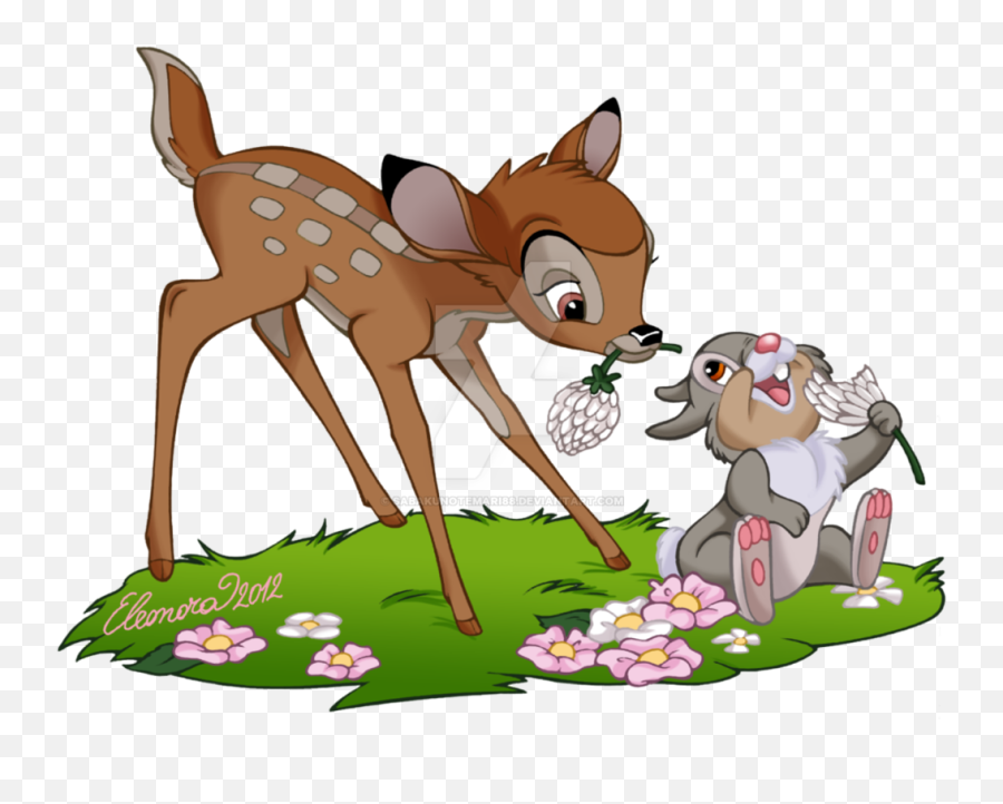 Thumper Png - Bambi And Thumper Thumper And Bambi Disney Thumper And Bambi Png Emoji,Bambi Png