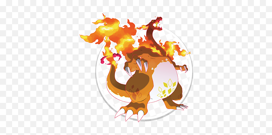 Pokémon Of The Galar Region - Gmax Charizard Emoji,Pokemon Shield Logo