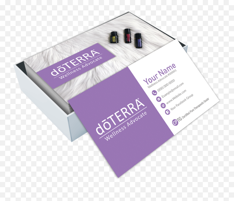 Download Custom Doterra Business Cards Design - Doterra Horizontal Emoji,Facebook Logo For Business Cards