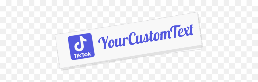 Custom Tik Tok Username Stickers - Language Emoji,Pink Tiktok Logo