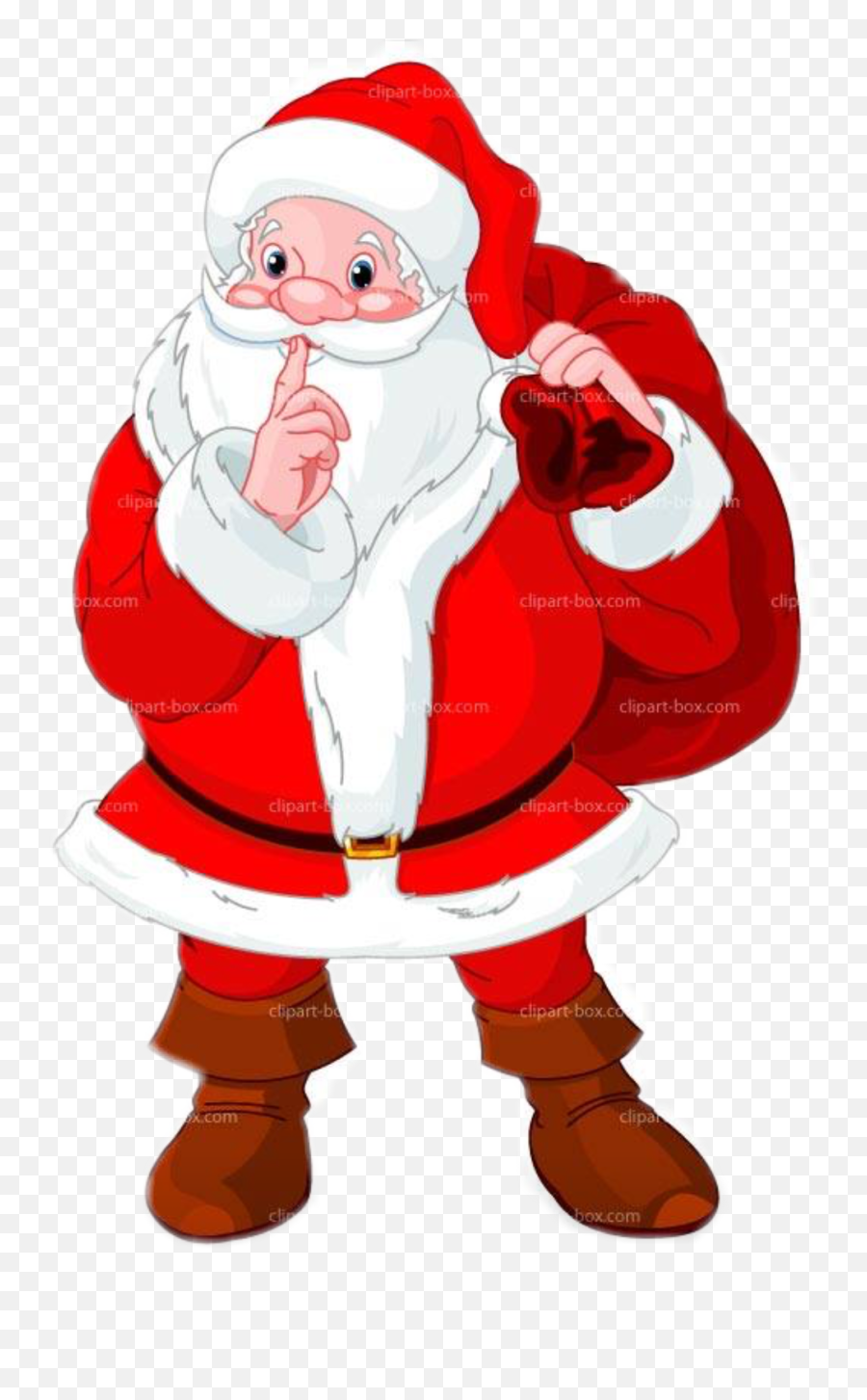 Santa - Santa Clipart Christmas Emoji,Secret Santa Clipart
