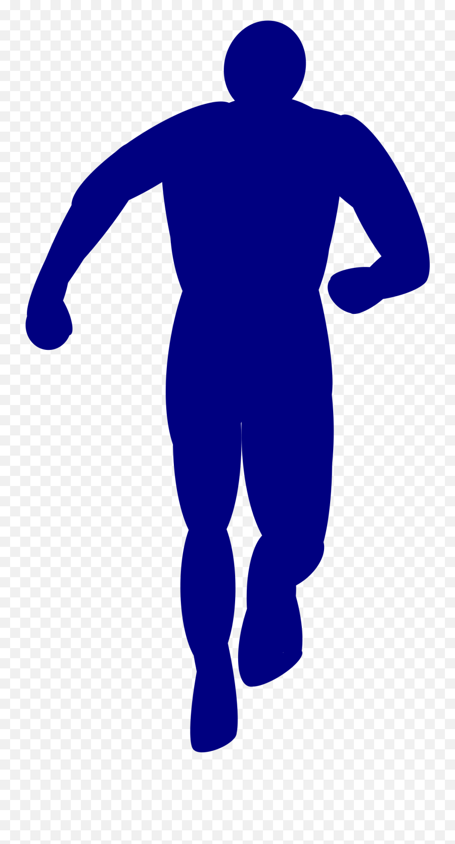 Download People - Running Man Silhouette Back Emoji,People Running Png