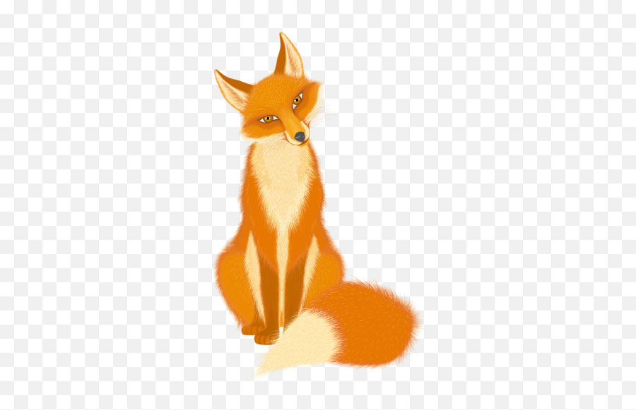 Download Red Fox Clipart Woodland Creatures - Fox Sitting Clipart Fox Sitting Emoji,Sitting Clipart