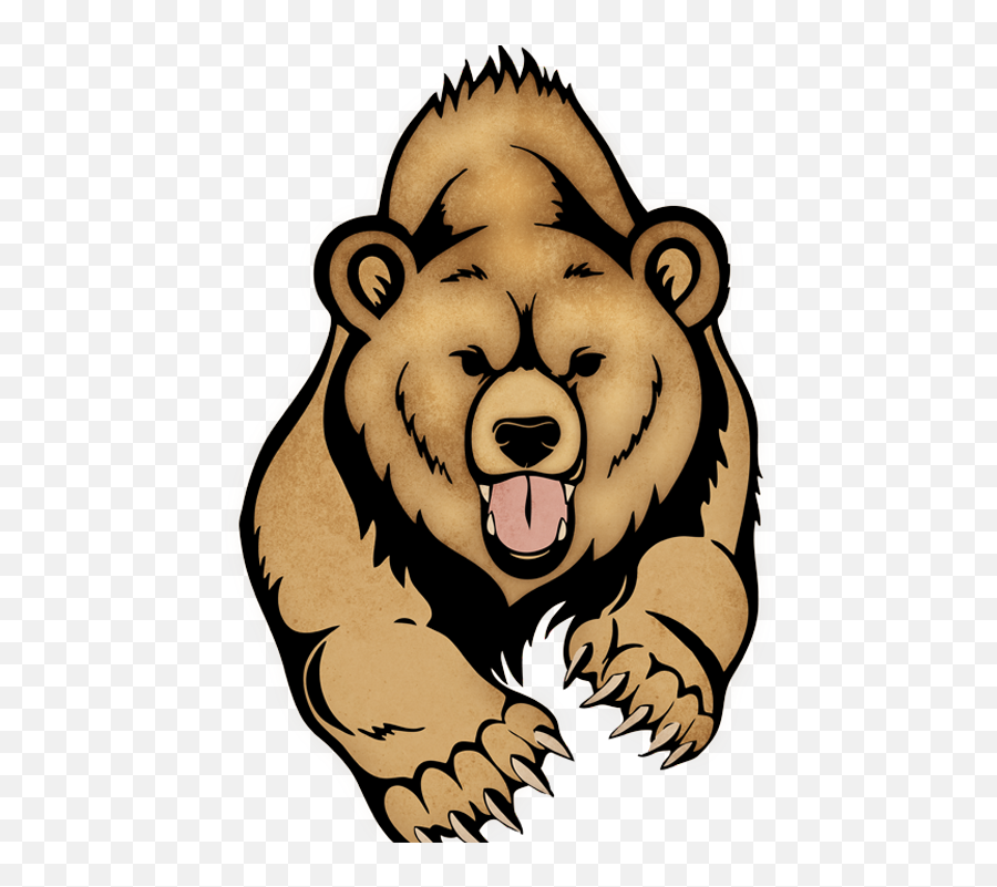 Grizzly Bear Easy Drawing Clipart - Grizzly Bear Drawing Emoji,Grizzly Bear Clipart