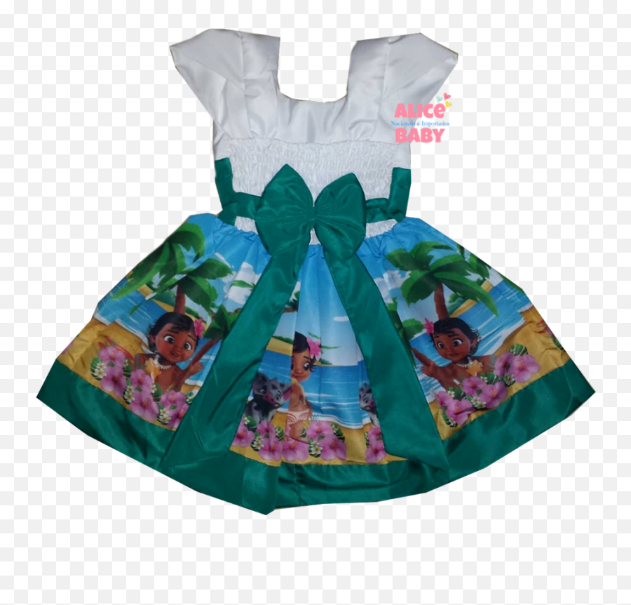 Alice Baby - Vestido Moana Baby Mod8 Printviii Emoji,Moana Baby Png