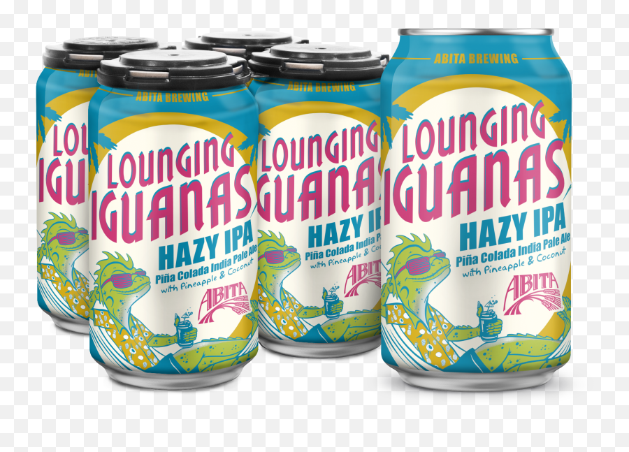 Lounging Iguanas - Abita Beer Emoji,Lizard Logo Drink