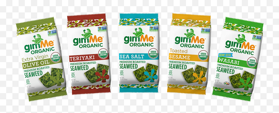 Gimme Organic Roasted Seaweed Snacks U2013 Gimme Health Foods Inc Emoji,Seaweed Transparent Background
