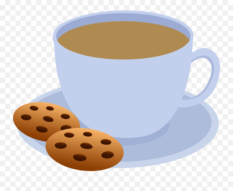 Best Coffee Clipart - Cartoon Tea And Biscuits Emoji,Coffee Clipart