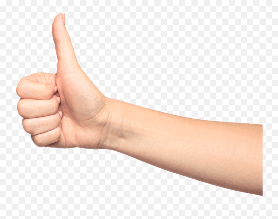 Thumbs Up Arm Transparent - Sign Language Emoji,Thumbs Up Transparent