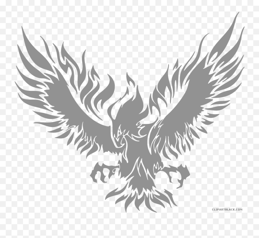 Cool Clipart Black And White Picture 801028 Cool Clipart - Flaming Eagle Black And White Emoji,Cool Clipart