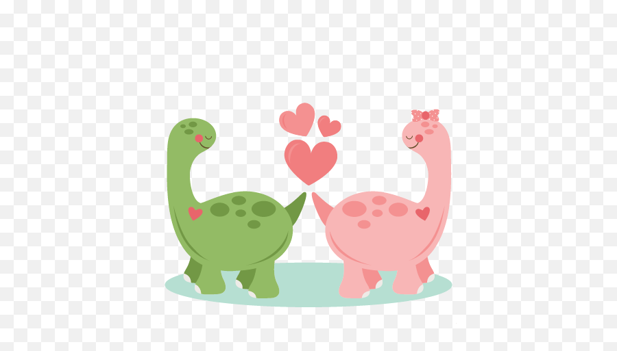 Download Dinosaurs In Love Svg Scrapbook Cut File Cute - Imagenes De Dinosaurios Enamorados Emoji,Dinosaurs Clipart