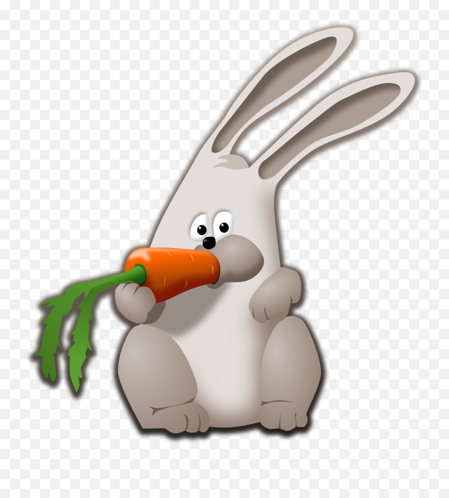 Flightless Bird Rabits And Hares Hare - Rabbit Eating Carrot Animated Gif Emoji,Carrots Clipart