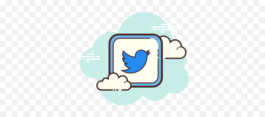 Twitter Icon - Free Download Png And Vector App Icon Ios Aesthetic Instagram Logo Cloud Emoji,Twitter Icon Png