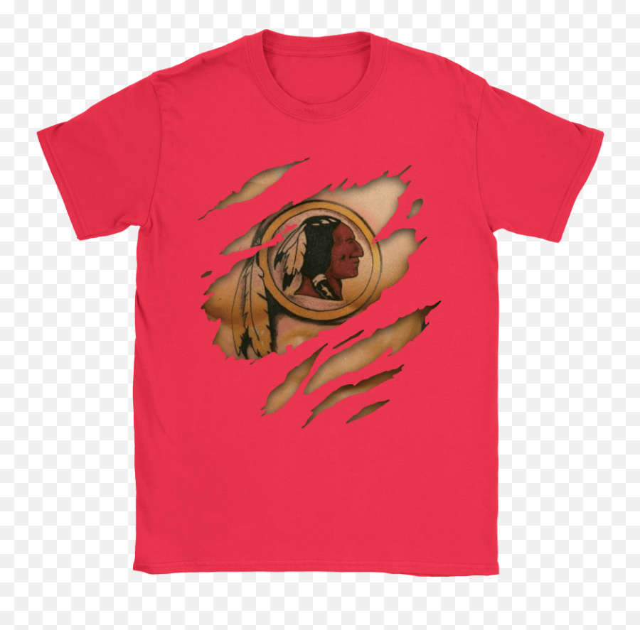 Nfl Football Logo 3d Art Chest Washington Redskins Tattoo Shirts - Lion King Scar With Crown Emoji,Redskin Logo
