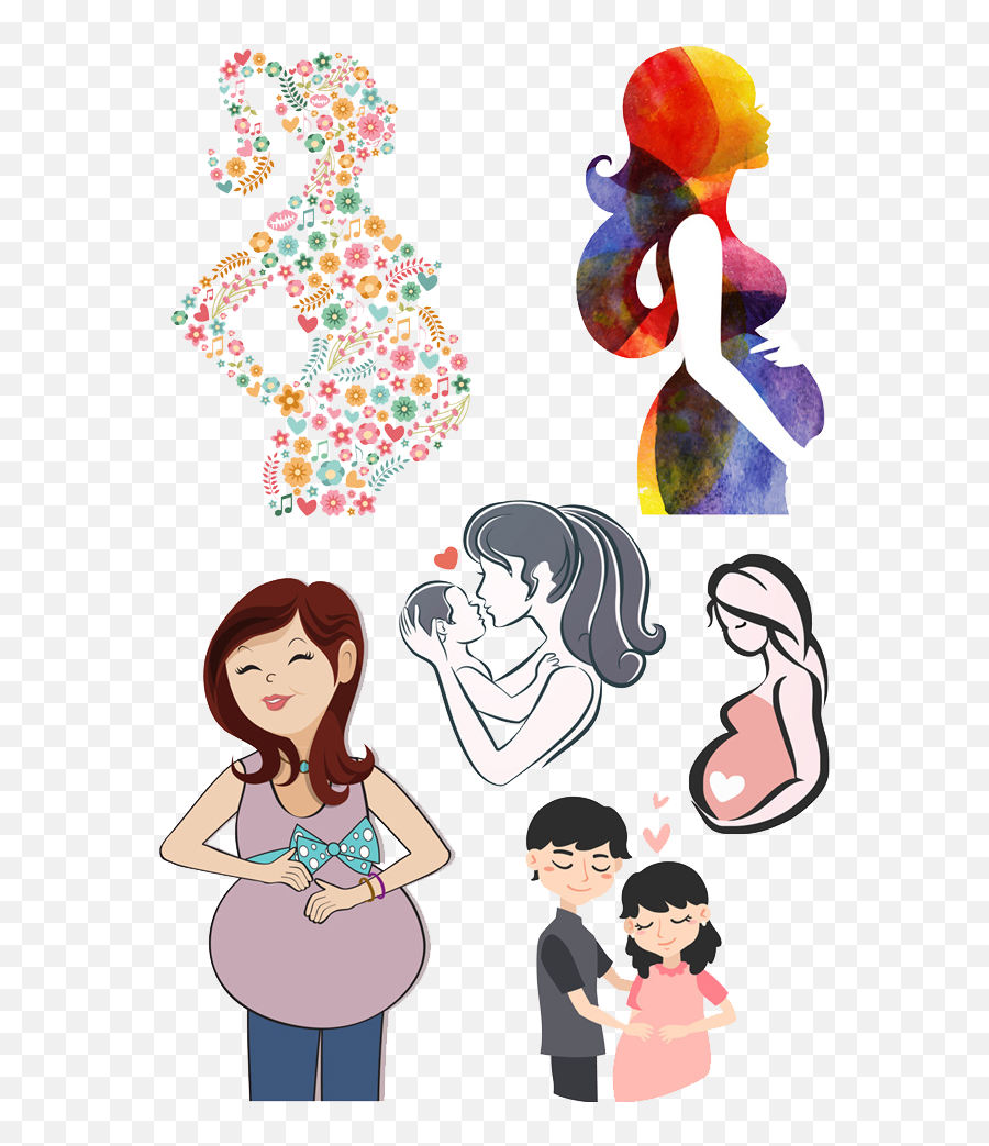 Pregnant Clipart Obstetrics And - Cartoon Emoji,Pregnant Woman Clipart