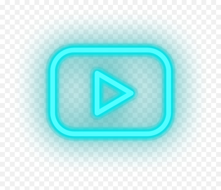 Youtube Neon Sign - Brands And Social Led Neon Decor U2013 Neon Horizontal Emoji,Blue Youtube Logo