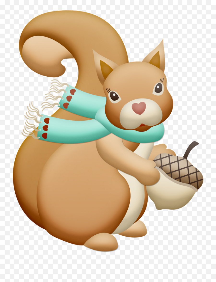 Squirrel Clipart Clip Art - Winter Animal Clip Art Emoji,Squirrel Clipart