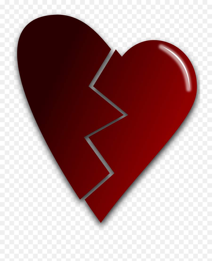 Broken Heart Transparency Png - Broken Heart Emoji,Heart Transparent Background