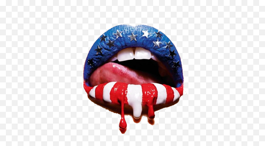Download United Of States Flag Mouth Encino Lip Hq Png Image Emoji,Lip Png