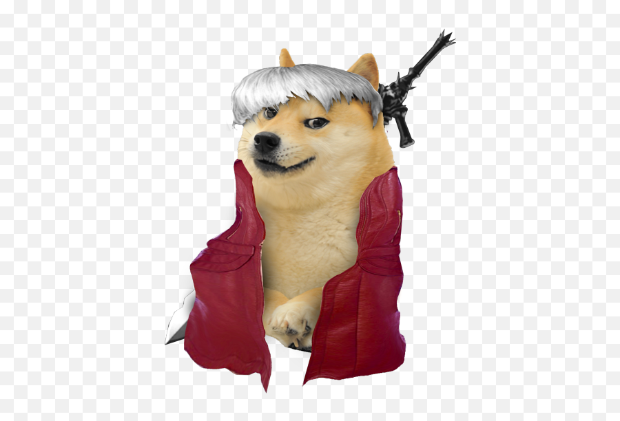 Ironic Doge Memes - Devil May Cry Doge Meme Emoji,Featuring Dante Png