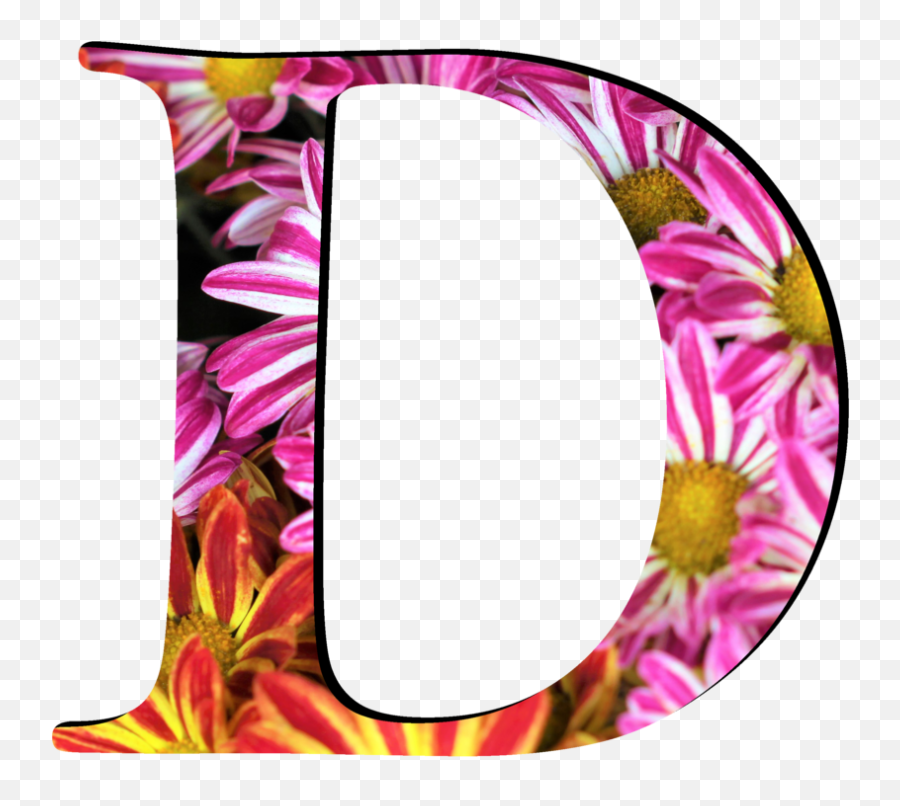 Flower Pattern Letters D - Flower Pattern Letters D Emoji,Flower Pattern Png