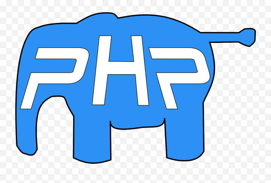 Php Elephant Logo Blue - Php Pixabay Emoji,Elephant Logo