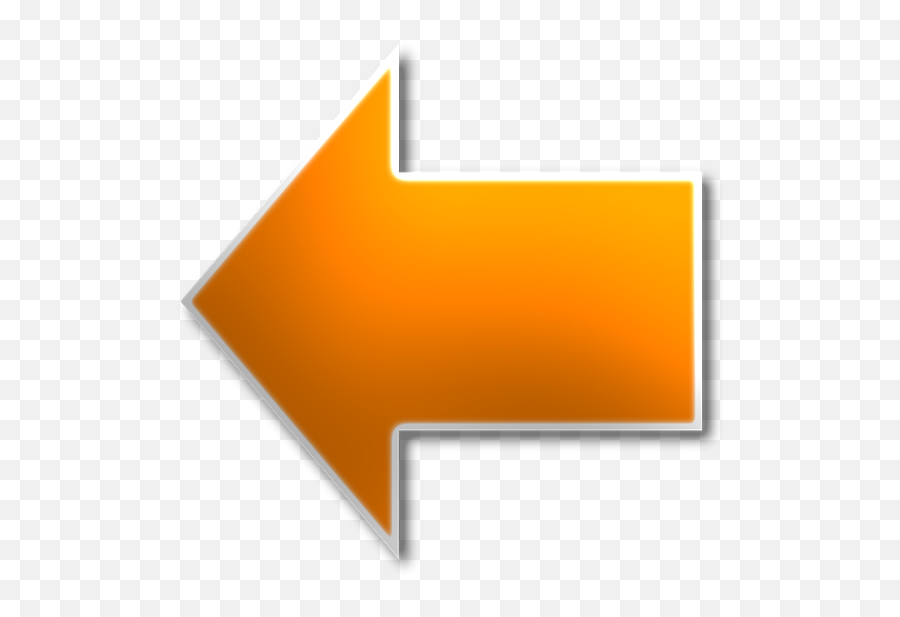 Download Orange Arrow - Back Button Png Orange Png Image Emoji,Orange Arrow Png